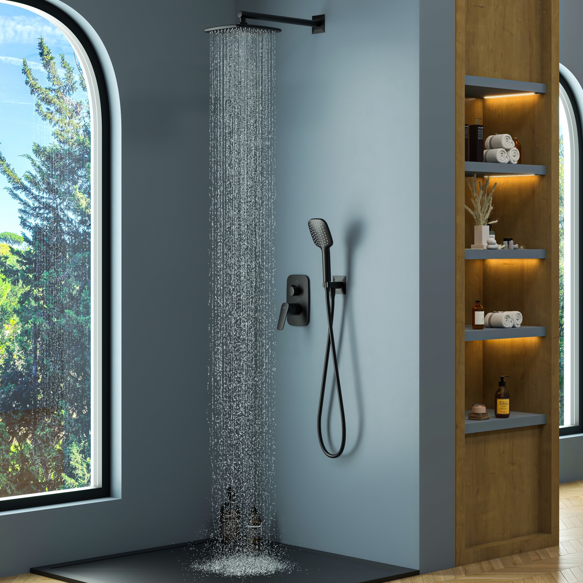 Anka 2 Yönlü Duş Batarya Seti Mix Siyah