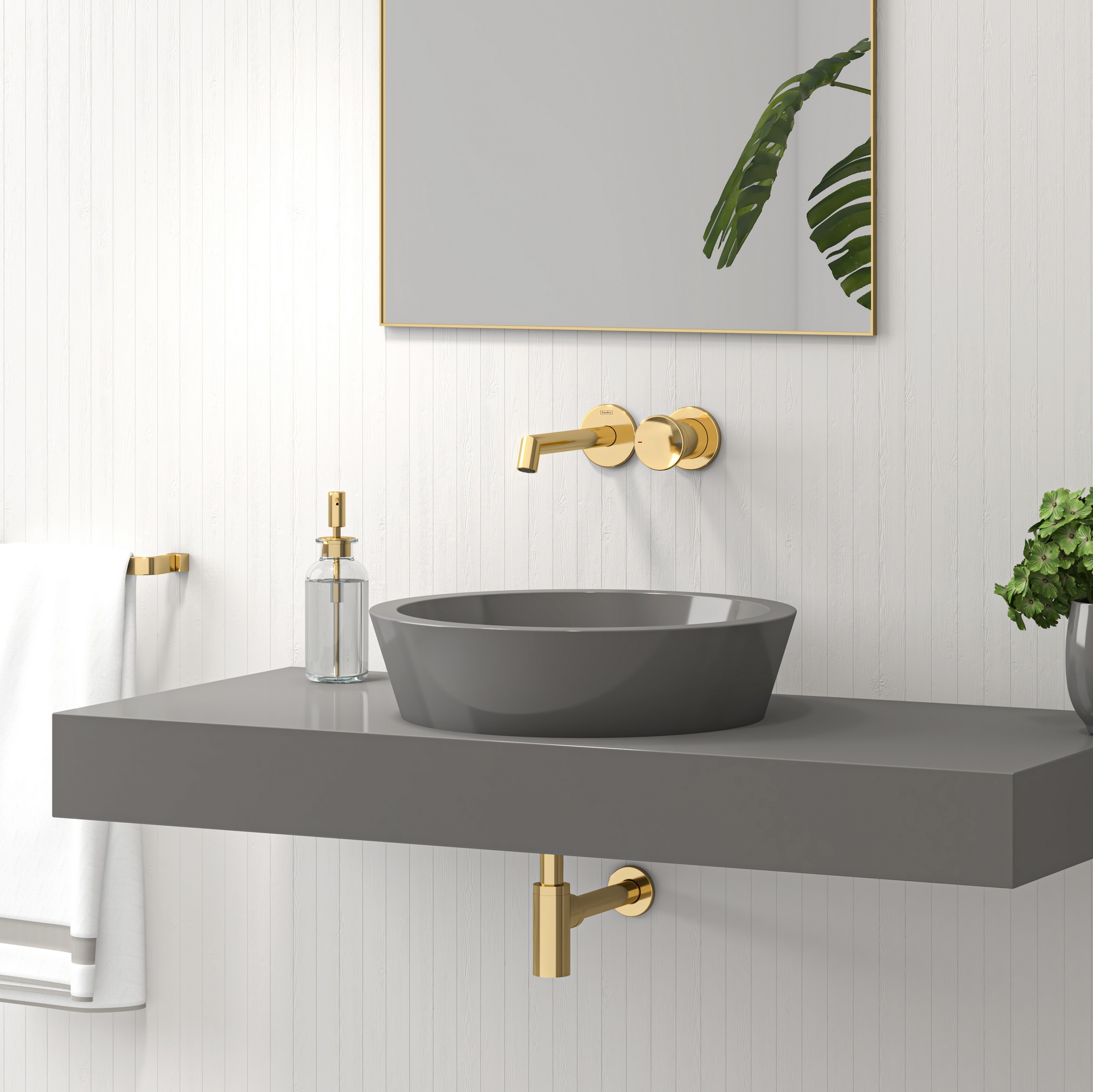 Arte Lavabo Bataryası Altın