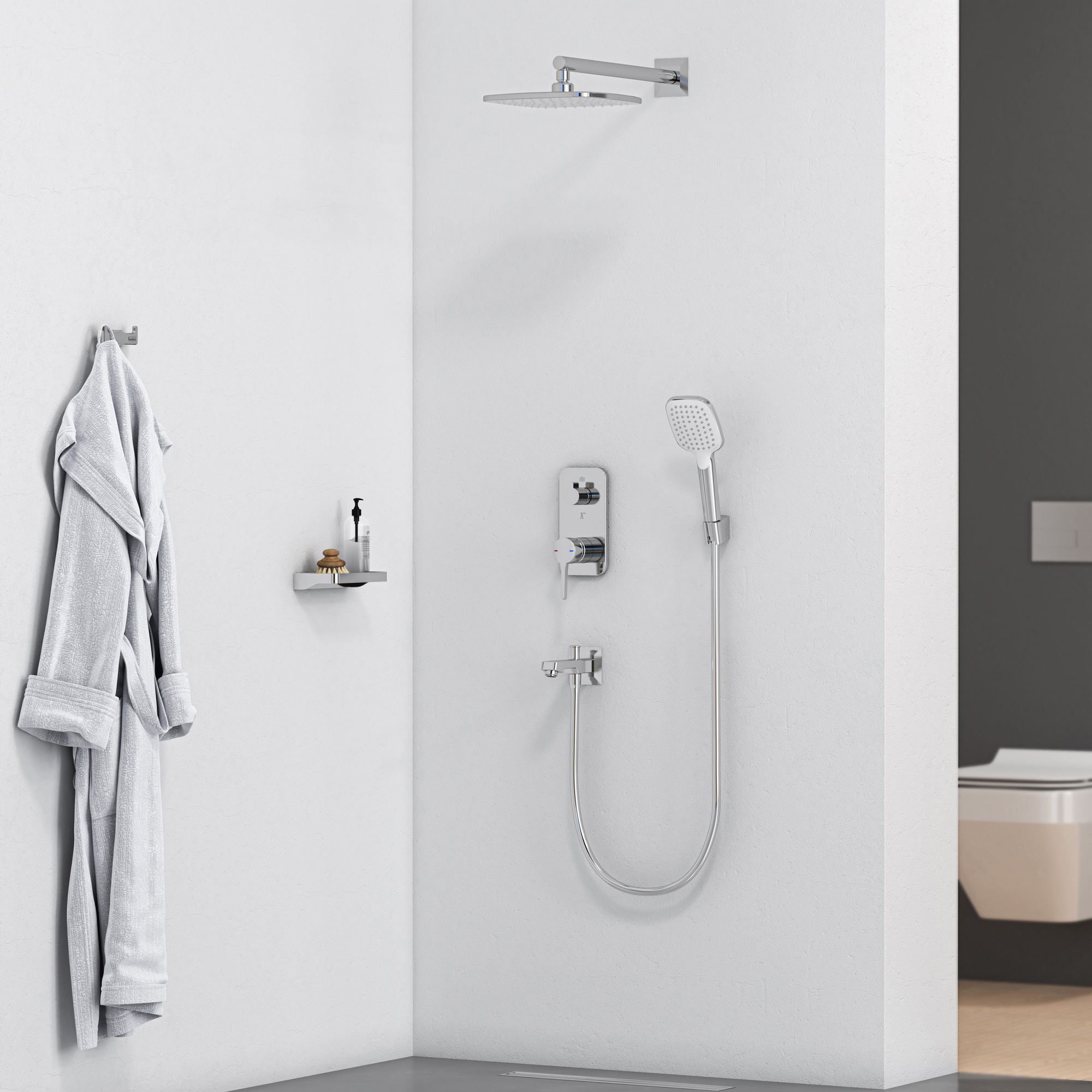 Agora 2+1 Yönlü Duş Batarya Seti Mix