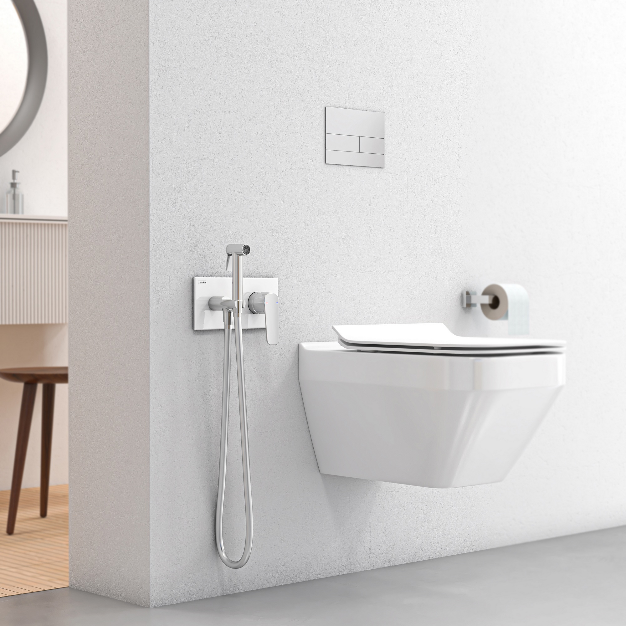 Elsa Taharetmatik Batarya Krom Beyaz Cam