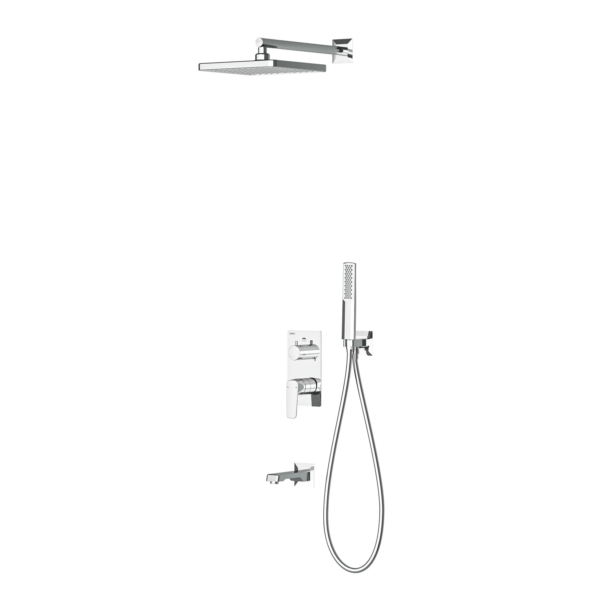 Ciera Pro 3 Yönlü Duş Batarya Seti Mix Krom