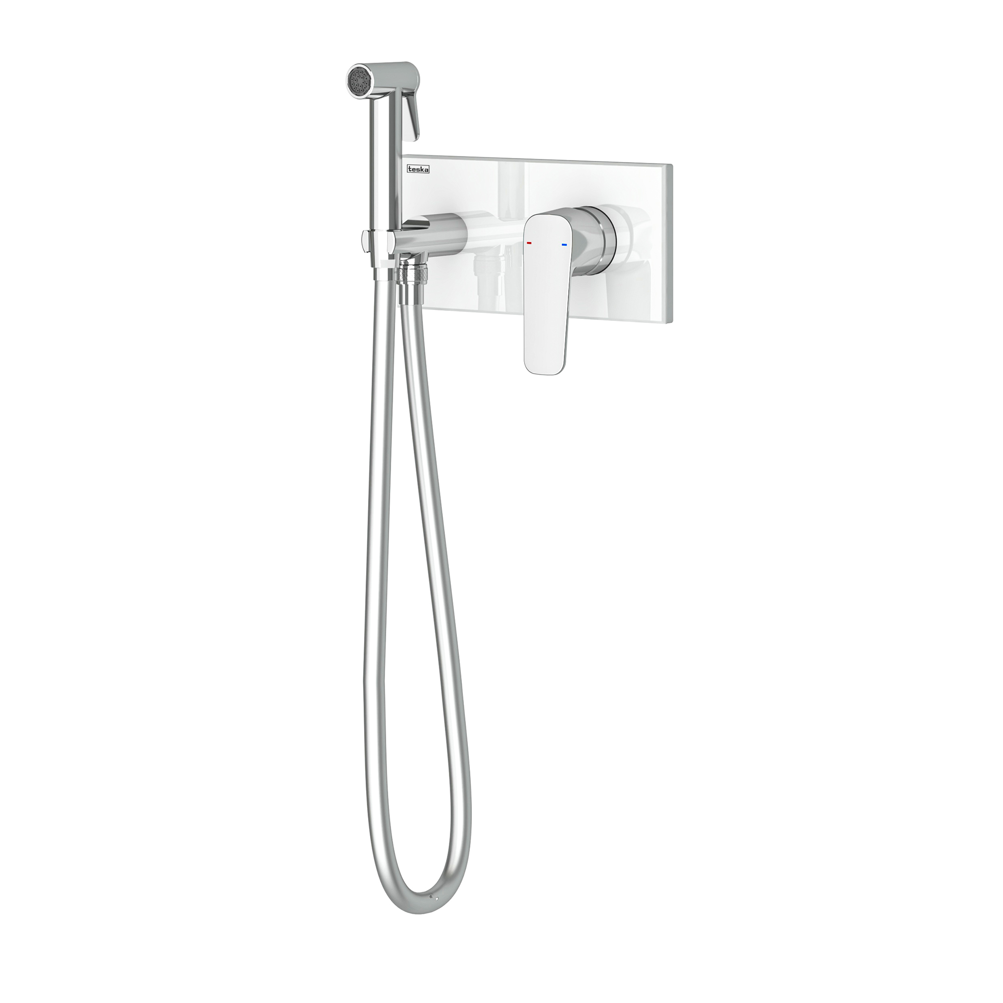 Elsa Taharetmatik Batarya Krom Beyaz Cam