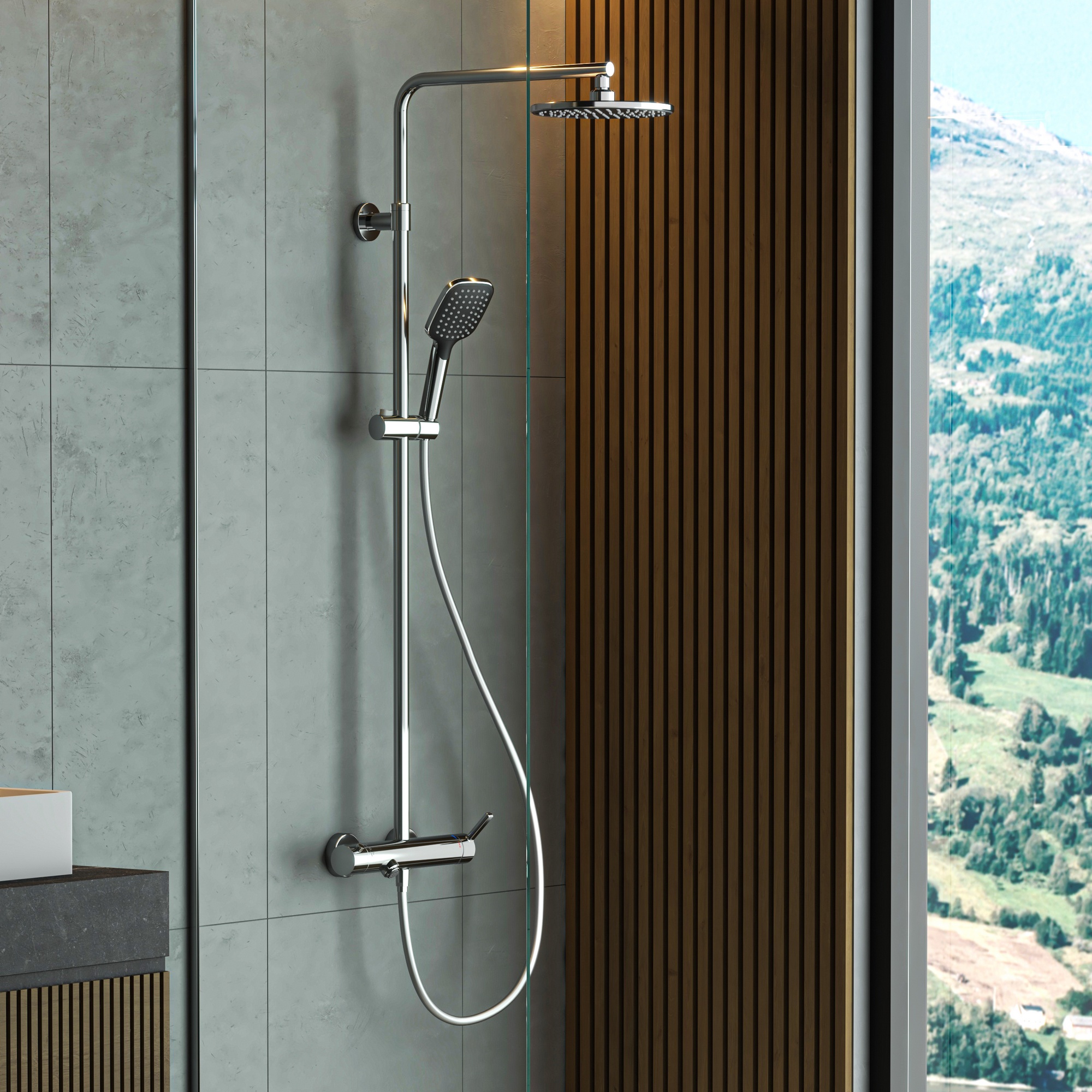 Estella 3 Yönlü Duş Kolonu Mix