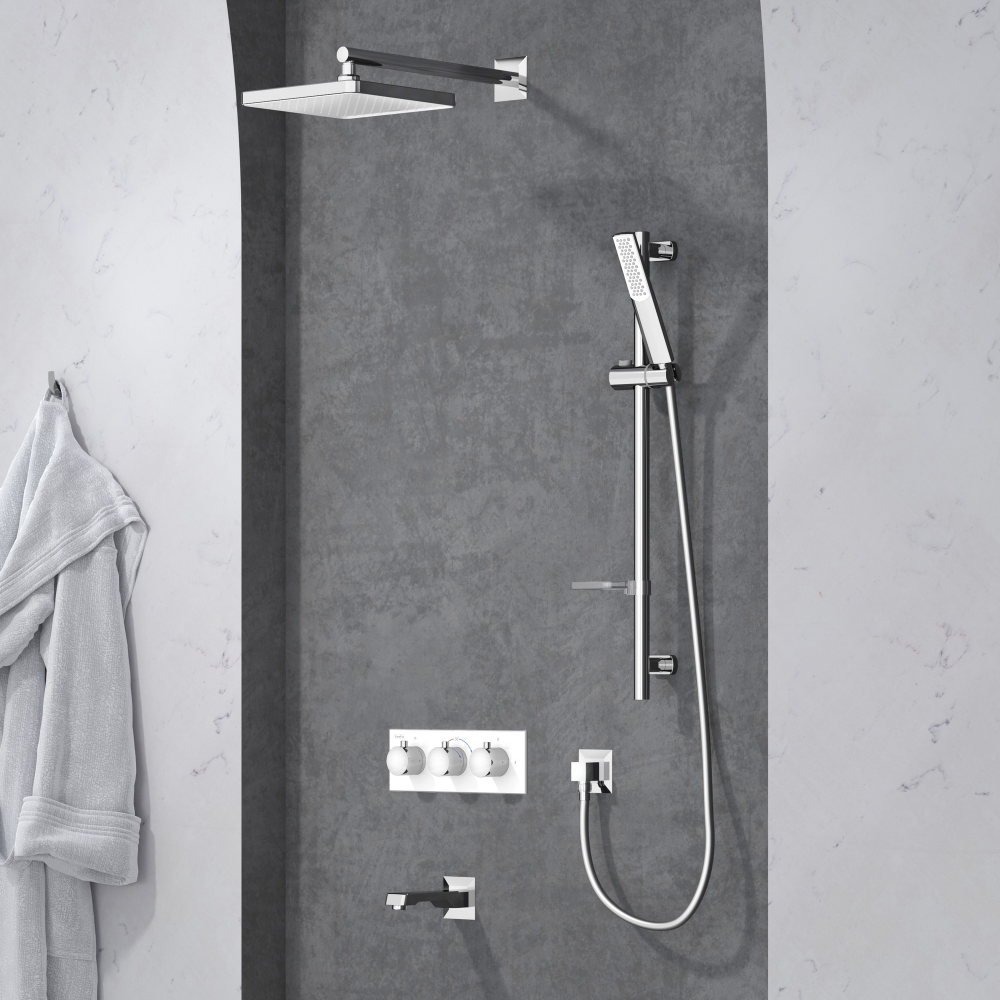 Ganj Sürgülü Duş Seti - Stick El Duşlu