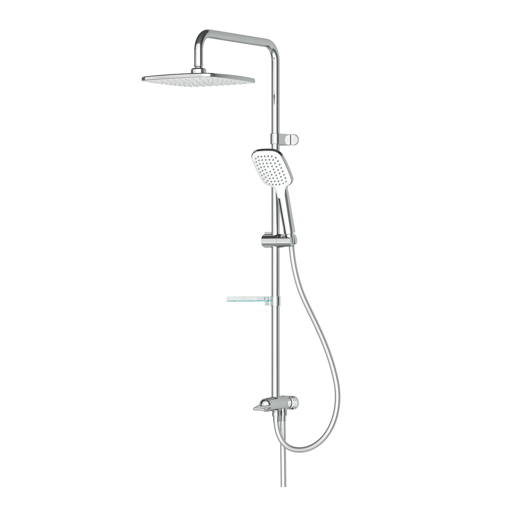 Joy 2 Yönlü Duş Robotu Krom - Kare