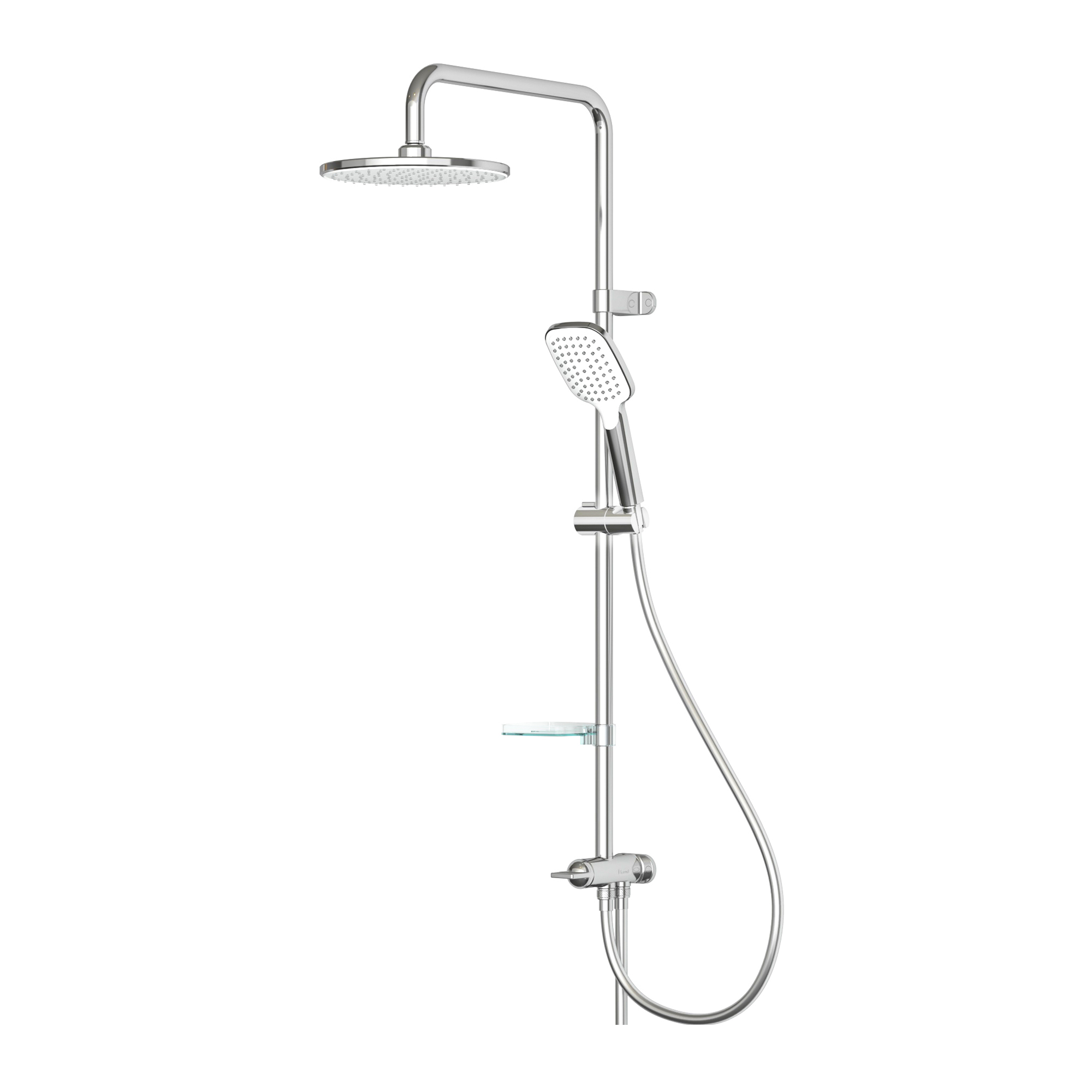 Joy 2 Yönlü Duş Robotu Krom - Yuvarlak