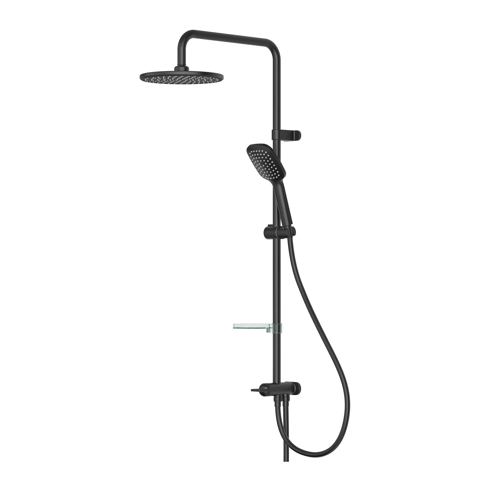 Joy 2 Yönlü Duş Robotu Siyah - Yuvarlak