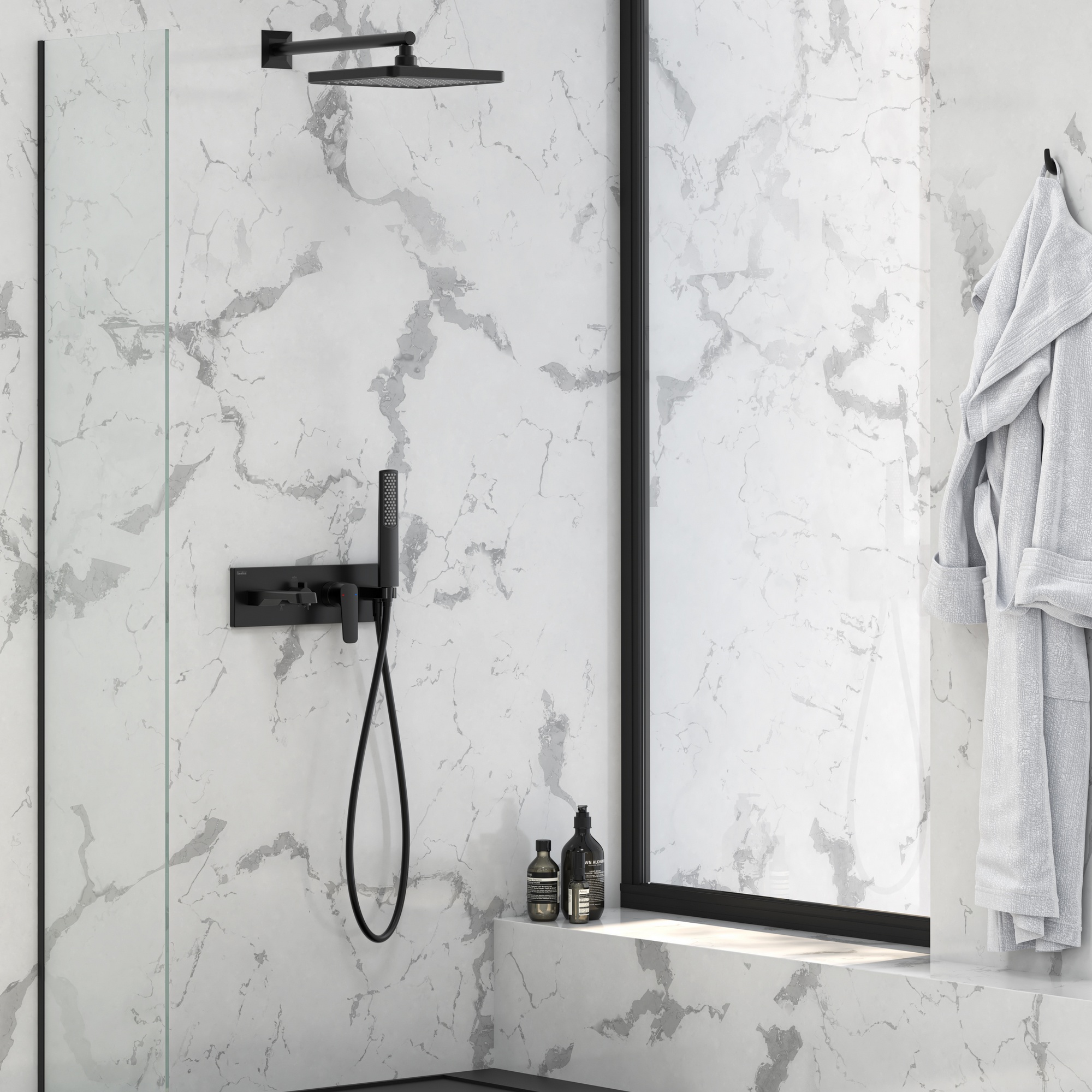 Life 3 Yönlü Duş Batarya Seti Mix Siyah