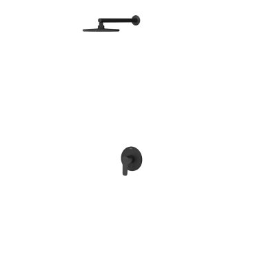 Misis Tek Yönlü Duş Batarya Seti Yuvarlak Siyah