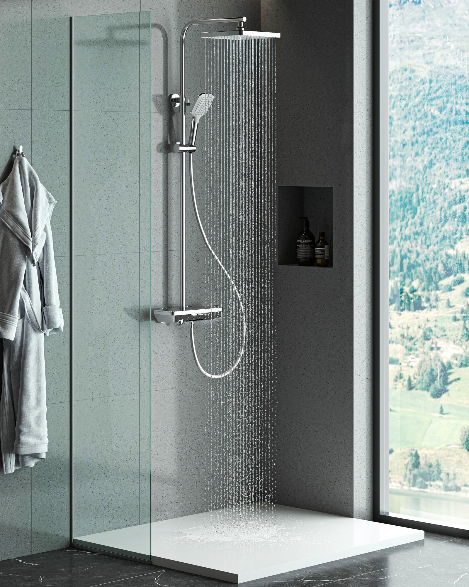 Piyano 3 Yönlü Duş Kolonu