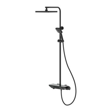 Piyano 3 Yönlü Duş Kolonu Siyah