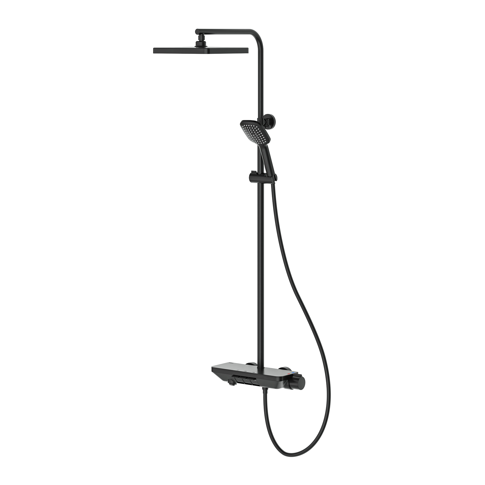 Piyano 3 Yönlü Duş Kolonu Siyah