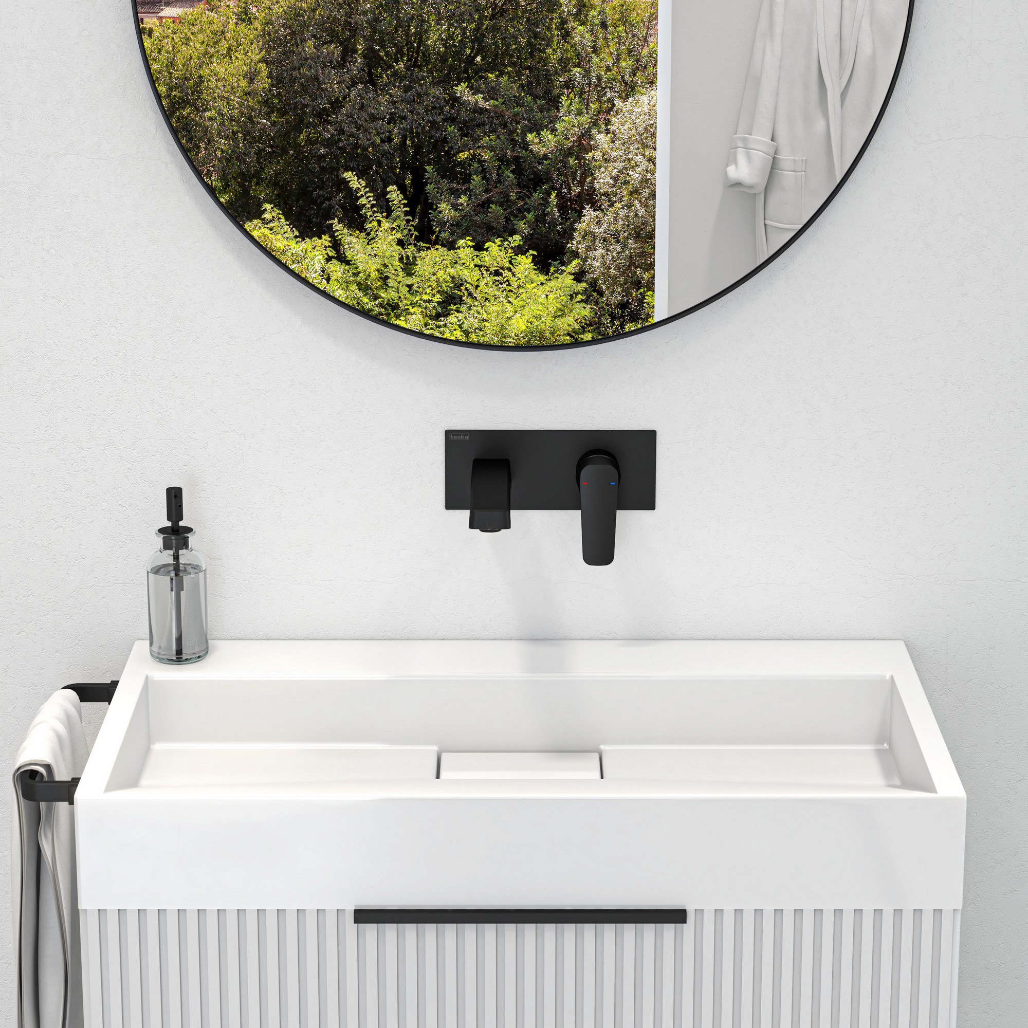 Quasar Pro Lavabo Bataryası Siyah