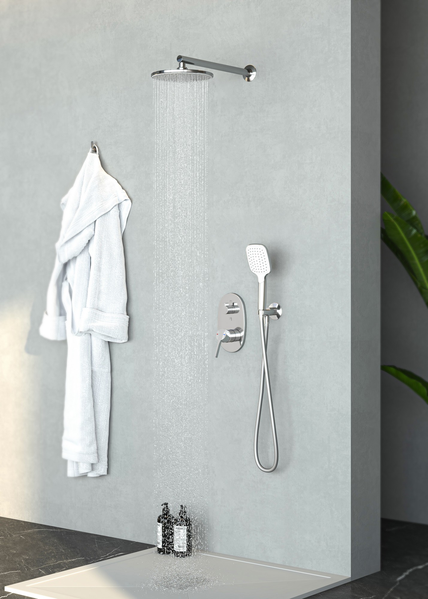 Sardes 2 Yönlü Duş Batarya Seti Mix Krom