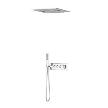 Shine 3 Yönlü Duş Seti Termostatik Krom – 2 Fonksiyon