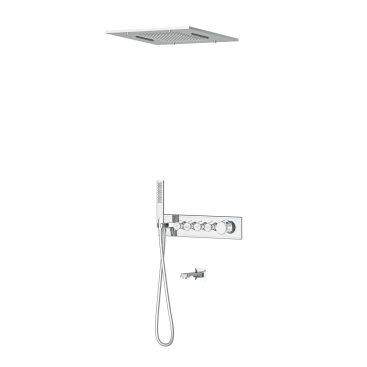 Shine 4 Yönlü Duş Seti Termostatik Krom