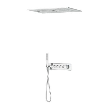 Shine 4 Yönlü Duş Seti Termostatik Krom