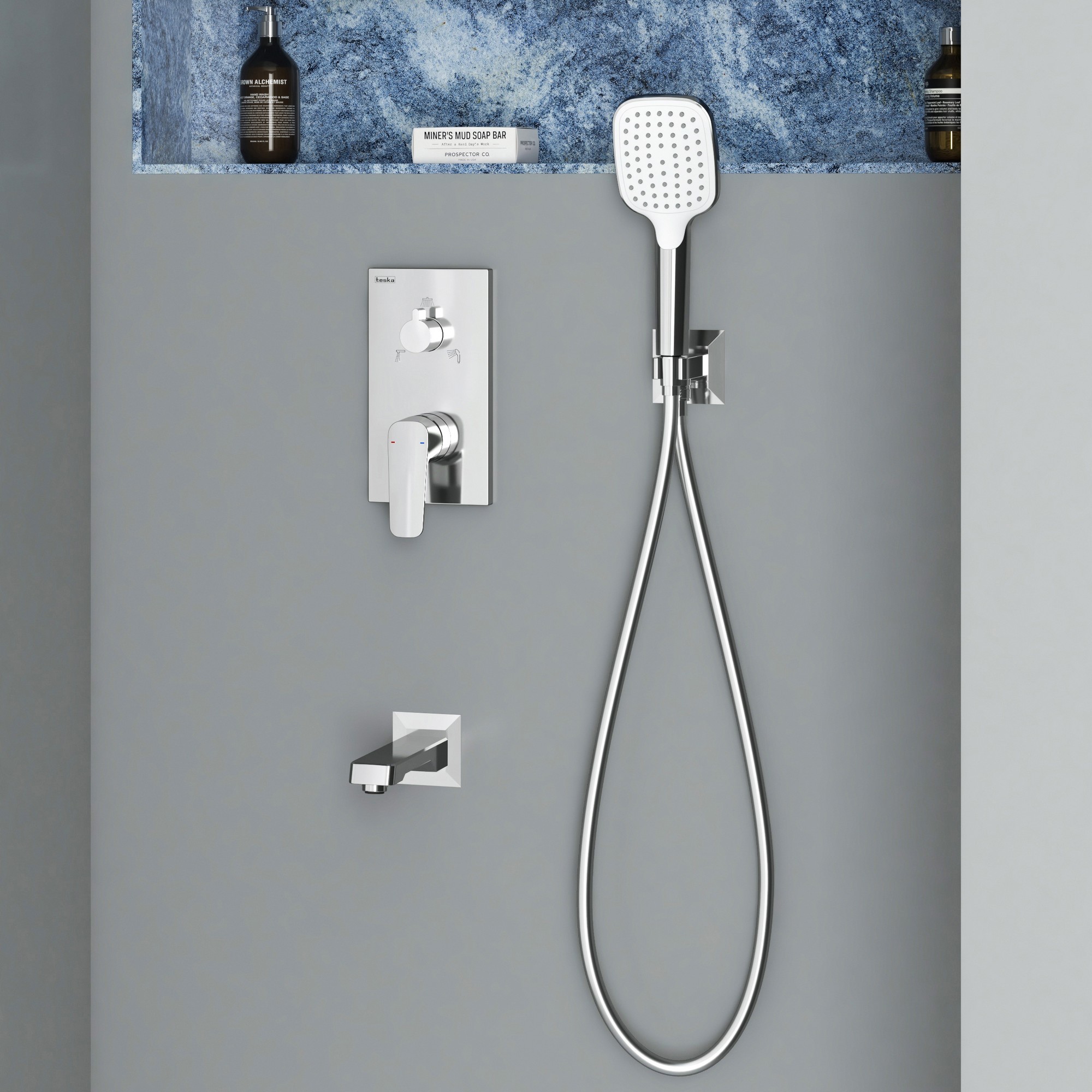 Simena 3 Yönlü Duş Batarya Seti Mix