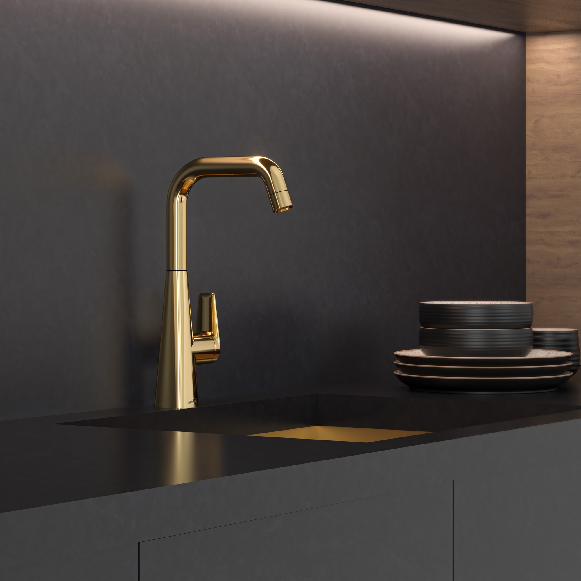 Teco Mutfak Eviye Bataryası Altın