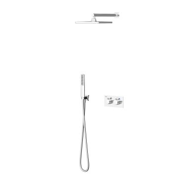 Teona 2 Yönlü Duş Batarya Seti Termostatik Krom